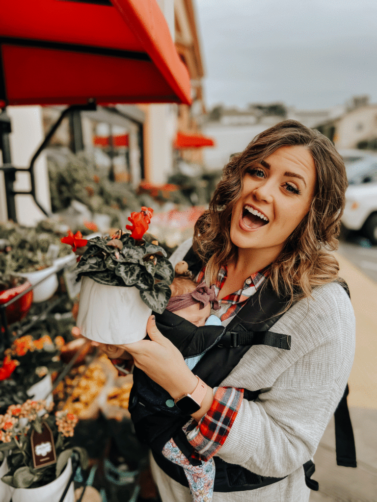 Photo of Kiara in trader joe's